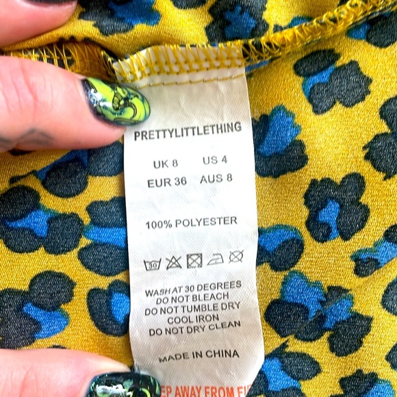 PLT Cheetah Print Wrap Dress - Picture 4 of 5